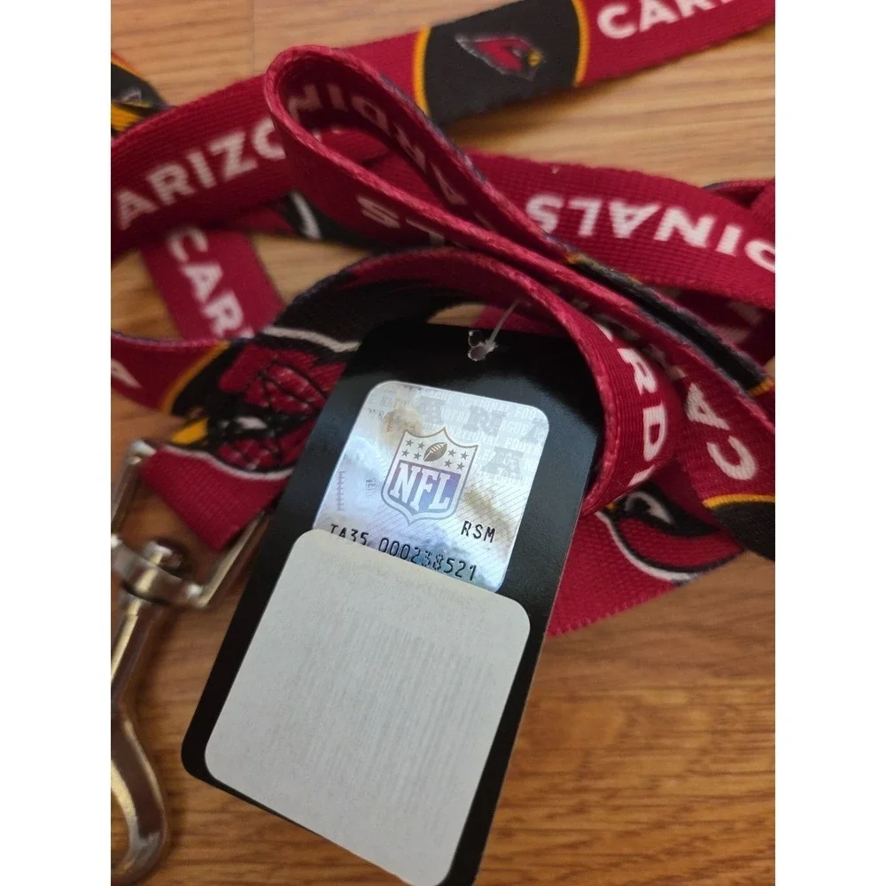 NFL Arizona Cardinals Pet Dog Leash NWT Red, Black Heavy Duty Carabiner